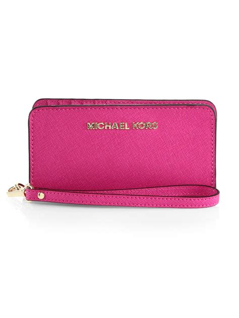 michael kors pink wristlet|michael kors wristlet cheap.